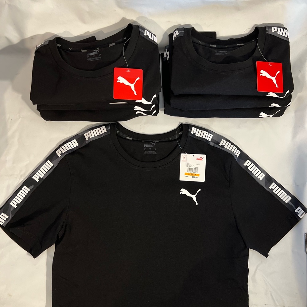 Puma Essentials Repetition Tape Tee - Picture 2 of 5